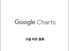구글 차트 종류