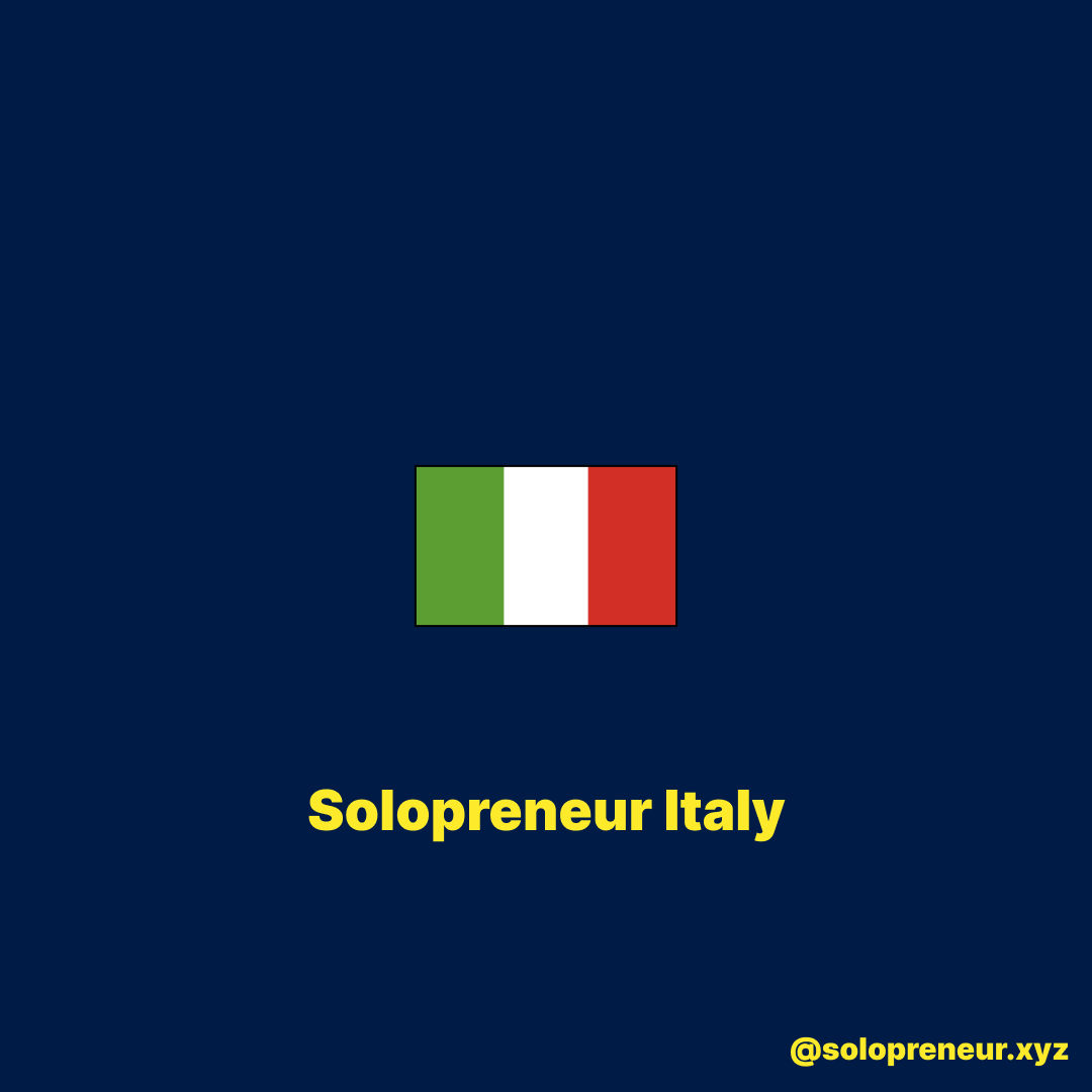 Solopreneur Italy